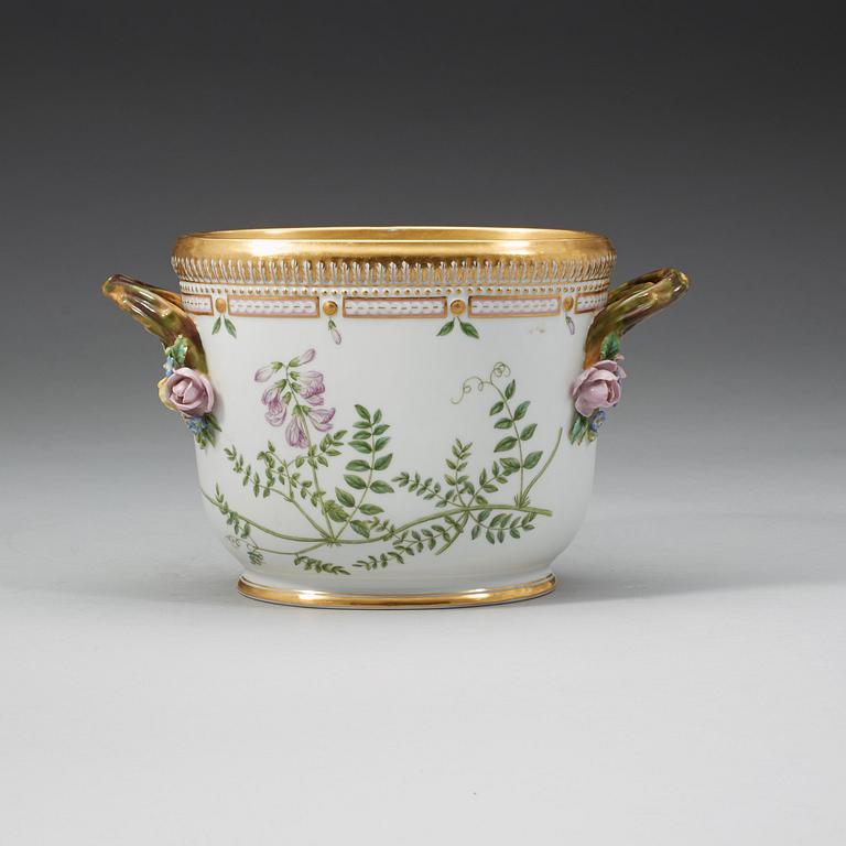 Royal Copenhagen, A Royal Copenhagen 'Flora Danica' wine cooler, Denmark, 20th Century.