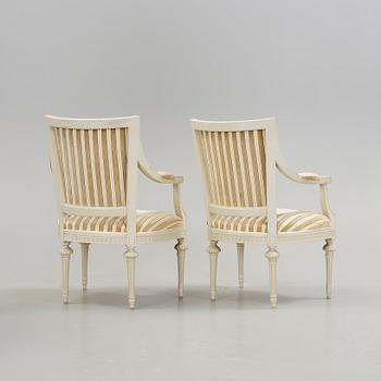 SALONGSGRUPP, 3 delar, Gustaviansk stil, 1900-talets andra hälft.