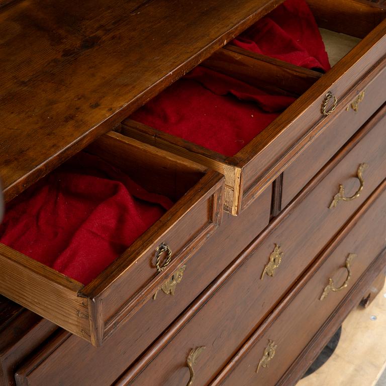 An 18th century cabinet, Sweden.