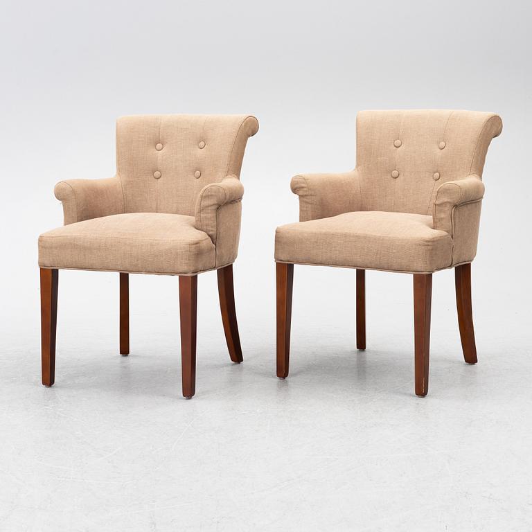 A pair of 'Key Largo' armchairs, Eichholtz.