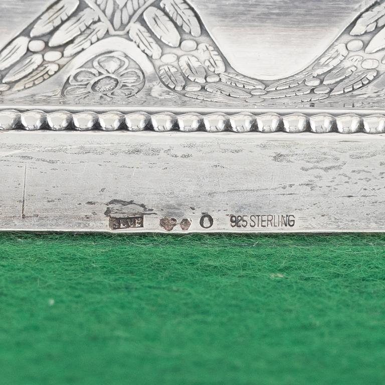 Kandelabrar, ett par, sterling silver, Polar Art, Stockholm (verksam 1980-2009).