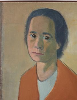 Vera Frisén, olja på uppfodrad duk, signerad.