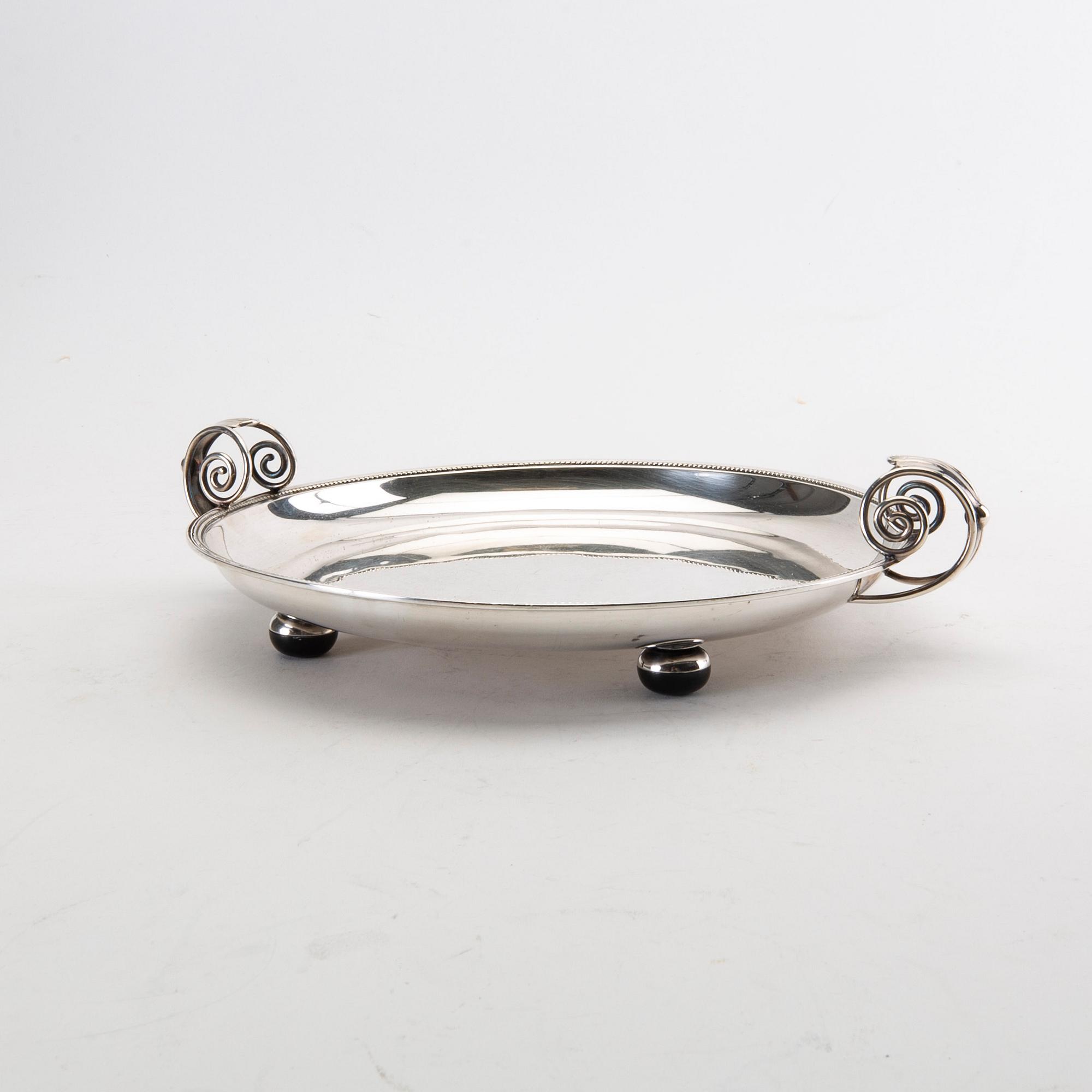 A Swedish 20th century  silver charger mark of GAB 18938 weight 566 grams.