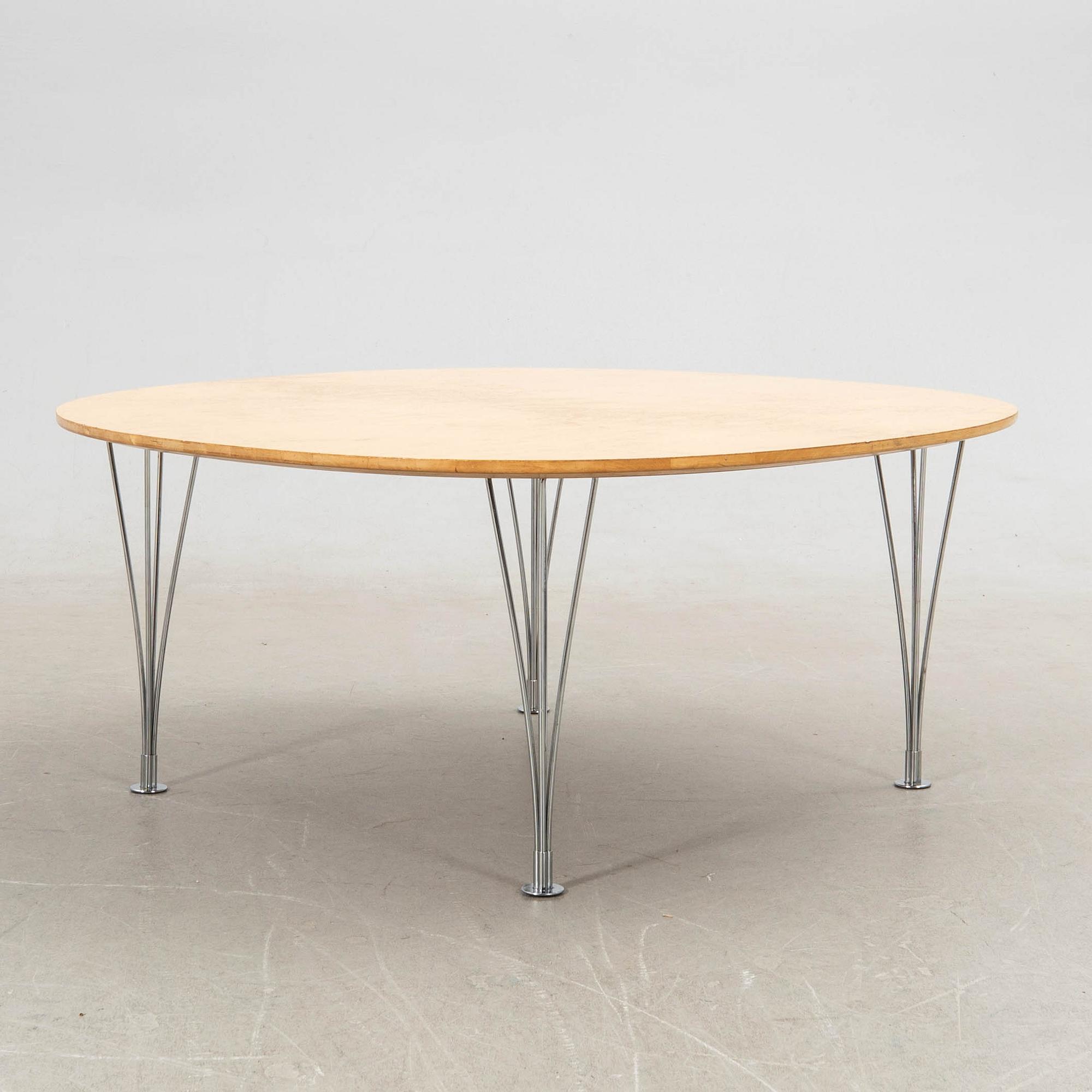 Bruno Mathson & Piet Hein, coffee table, "Superellipse", Bruno Mathsson International Fritz Hansen.