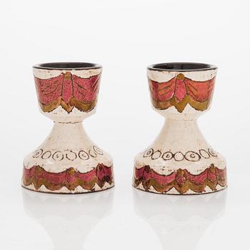 Birger Kaipiainen, munakuppipari, kivitavaraa, signeerattu Kaipiainen.