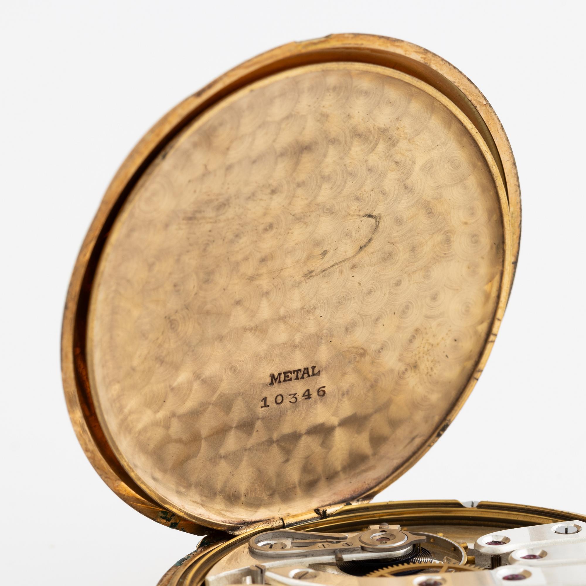 Central, pocket watch, hunter, 50 mm.