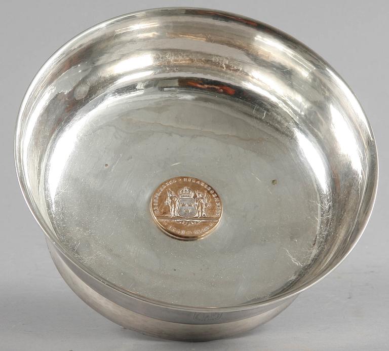 SKÅL, silver. Utl stämplar, 1900-tal. Ca 350 gr.