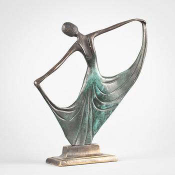 OKÄND KONSTNÄR brons, skulptur, art deco, 1920/30-tal.