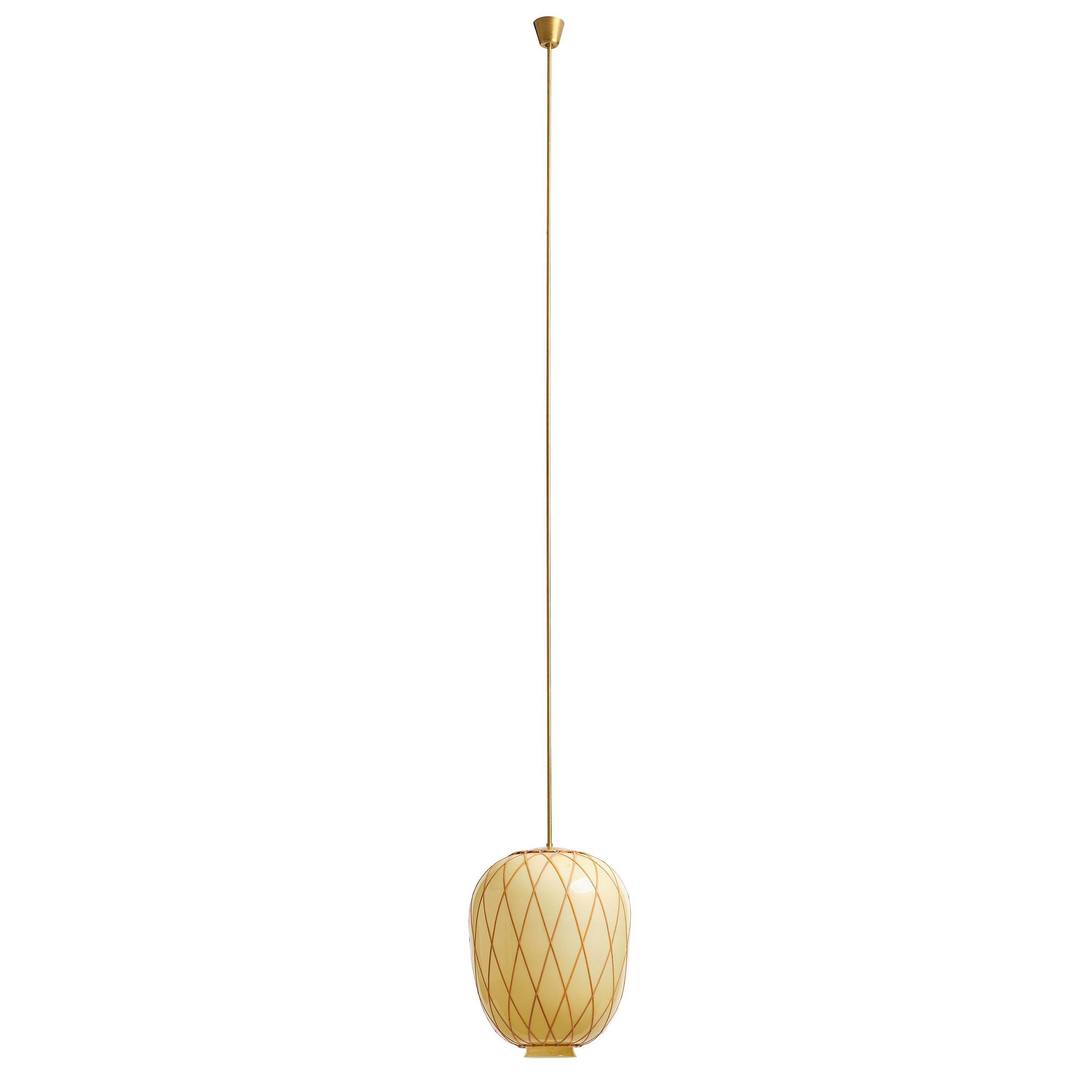 Harald Notini, a ceiling lamp model "11555", Arvid Böhlmarks Lampfabrik, Stockholm, 1940s.