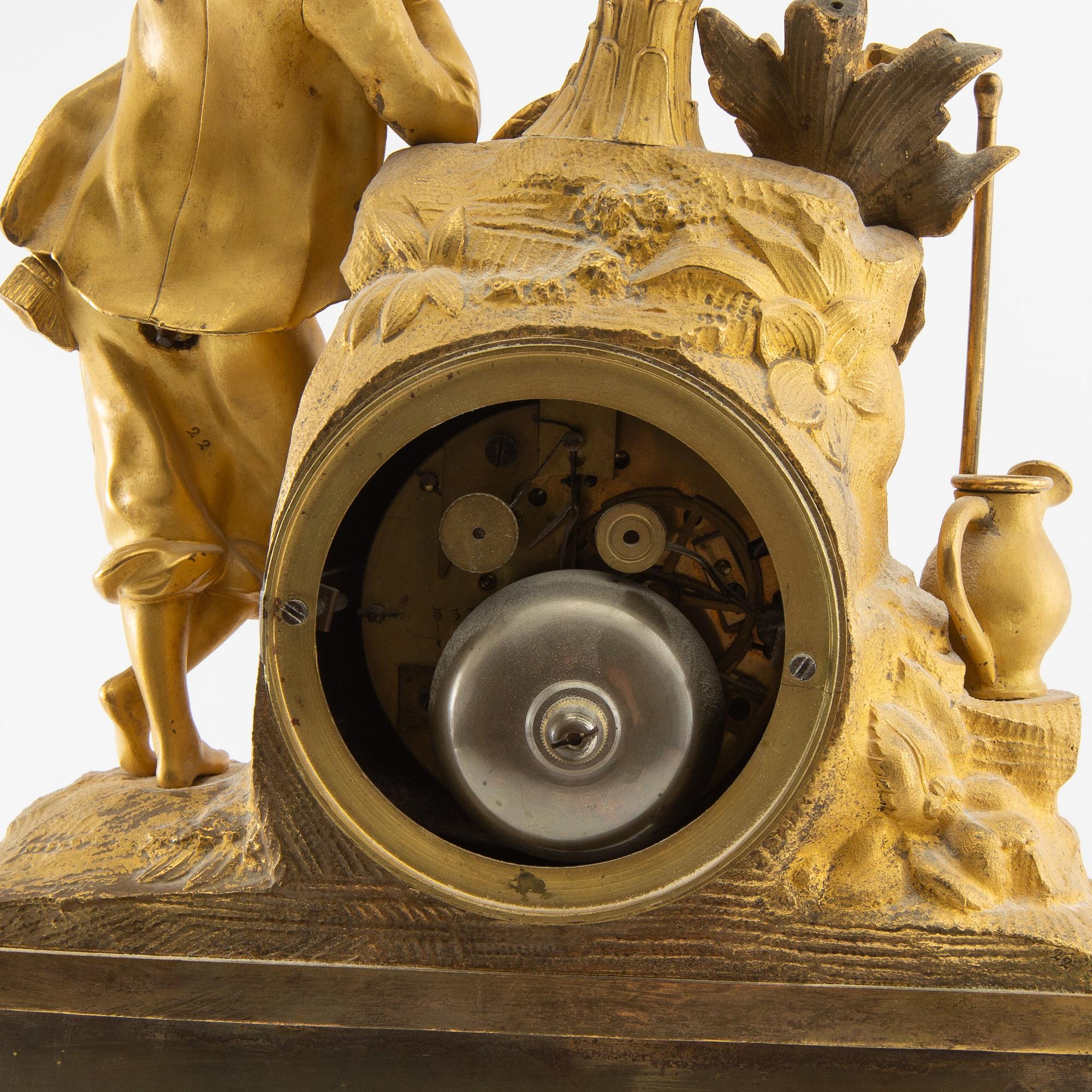 Table pendulum New Rococo mid-19th century. - Bukowskis