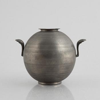 Sylvia Stave, a pewter vase, CG Hallberg, Stockholm 1929.