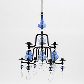 Erik Höglund, ceiling chandelier, Boda forge, second half of the 20th century.