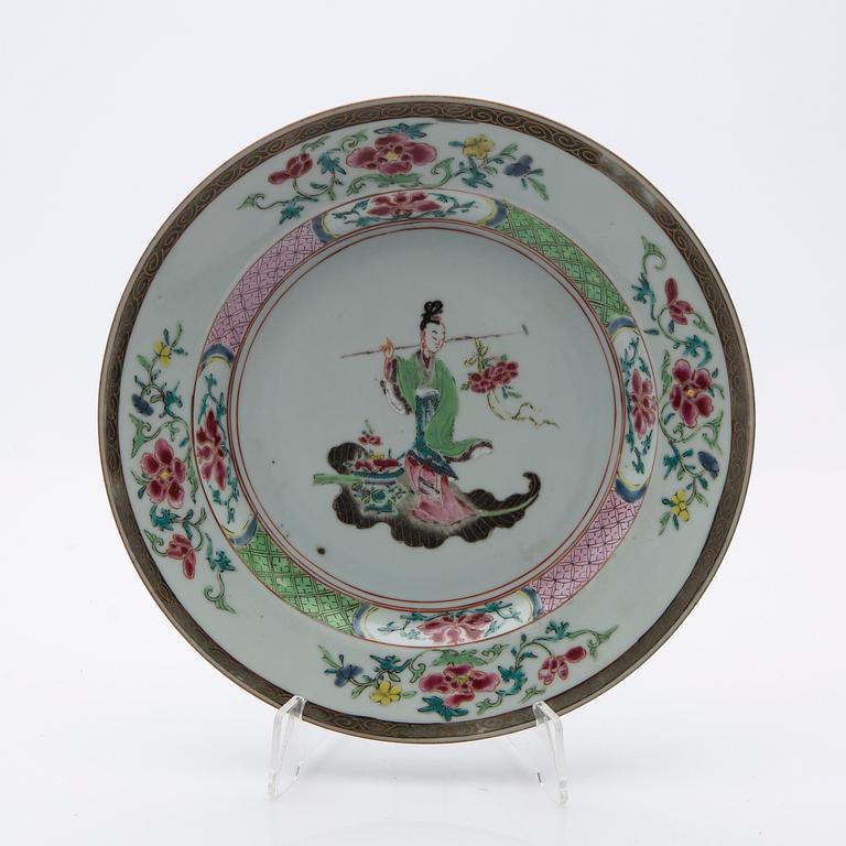 Tallrik, porslin, Kina, Qingdynastin, Yongzheng (1723-35).