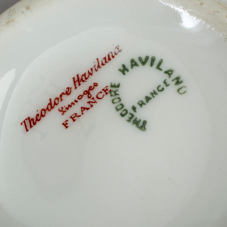 KAFFESERVIS, 24 delar, porslin. Theodore Haviland, Limoges, 1930-tal.