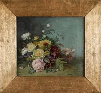 OIDENTIFIERAD KONSTNÄR, olja på duk, ej signerad, omkring år 1900.