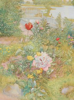 Carl Larsson, "Sommar i Sundborn" / "Flicka i trädgård" (Summer in Sundborn / Girl in a garden).