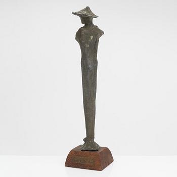 Unto Hietanen, a bronze sculpture, signed.