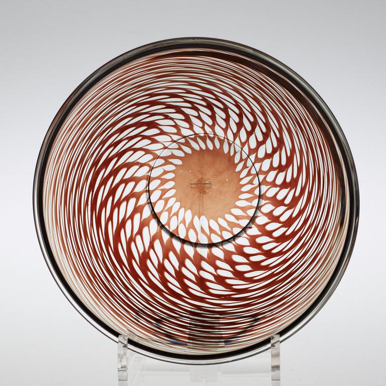 Edward Hald, An Edward Hald 'Slipgraal' glass bowl, Orrefors 1954.