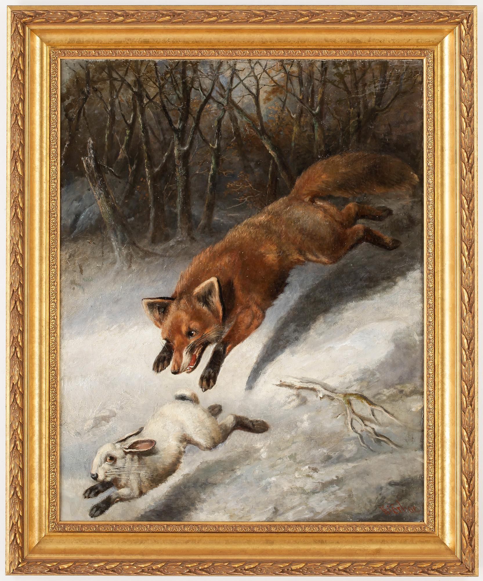 CARL FREDRIK KIÖRBOE, olja på duk, signerad.