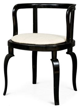 714. A Carl Hörvik black lacquered chair, ca 1928-32.