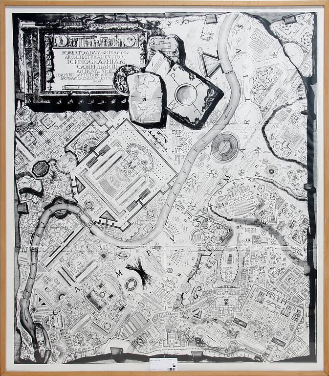 TRYCK, efter Piranesi, sent 1900-tal.