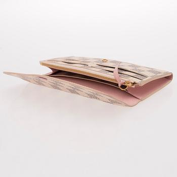 A LOUIS VUITTON WALLET,  "Emilie Damier Azur".