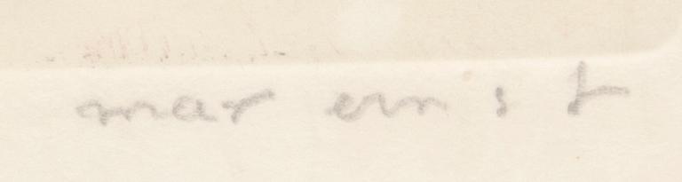 Max Ernst,, Utan titel ur Oiseaux en Peril.