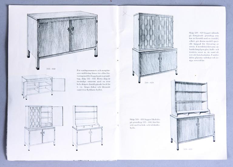 SKÅP, "589-029", David Rosén för Nordiska Kompaniets "FUTURA"-serie, Nyköping, brickmärkt.
