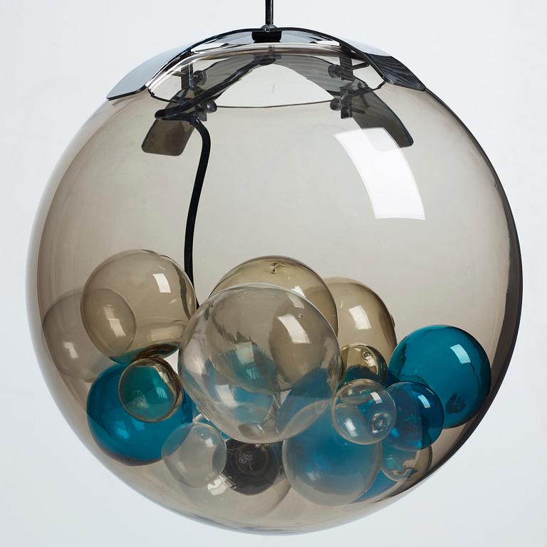 Paolo Venini, and Massimo Pistilli, a "Palotta" glass ceiling lamp, Venini, Italy 1960-70's.