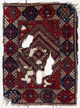 Fragment of an antique Karakecili, Bergama region, 160 x 113 cm.