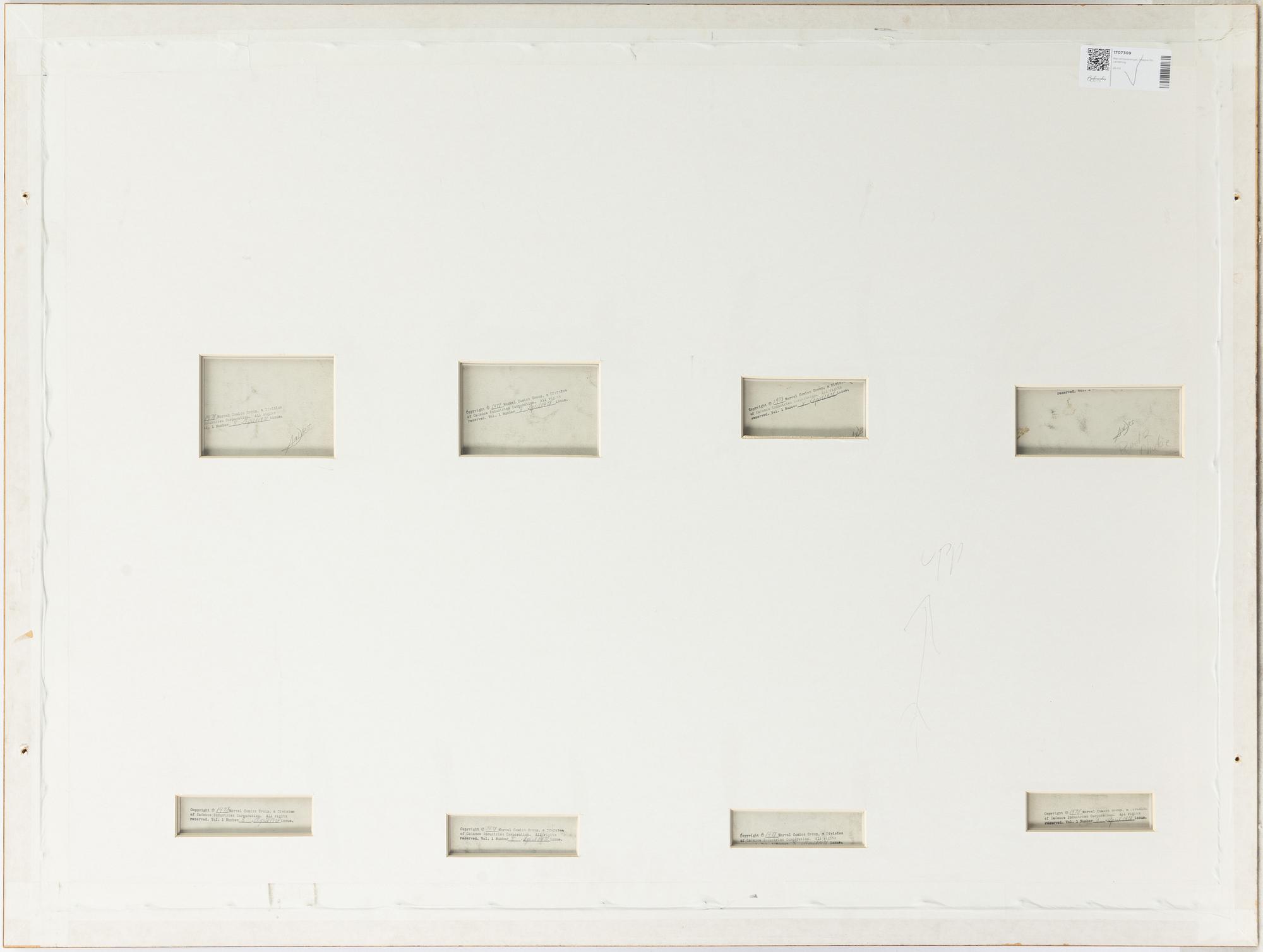 Marvel, "Human Fly", orginalteckningar, 1978.