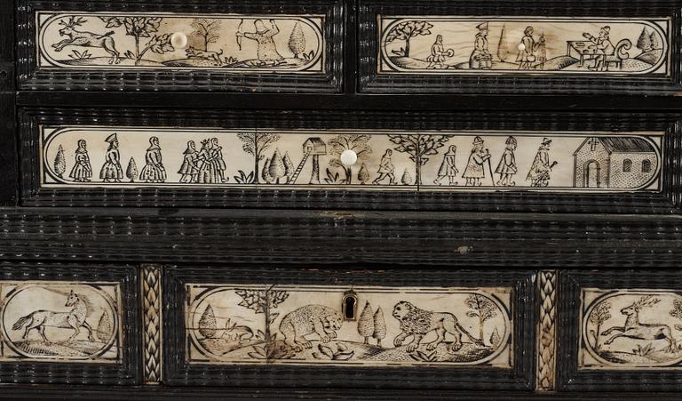A Swedish cabinet from the late 17th century.