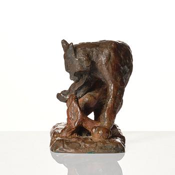 Arvid Knöppel, sculpture, bronze. Signed and with foundry mark, dated -31.