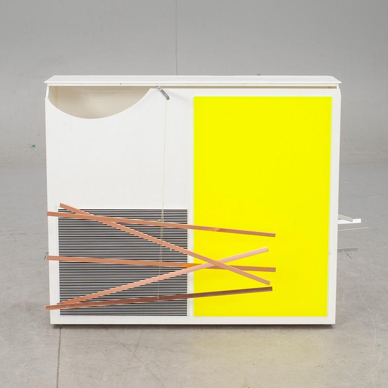 JESÚS RAFAEL SOTO, objekt, "Vibration: Blue and yellow", signerad och numrerad 27/300. 1969.