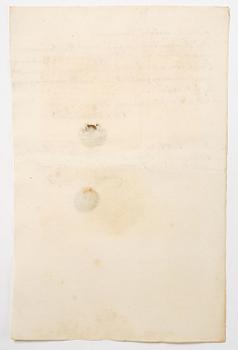 A Swedish share certificate, Ahlingsåhs Manufaktur Werk, No 526, 1728.