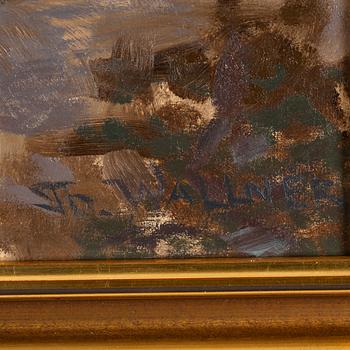 Thure Wallner, oil on canvas, signed.