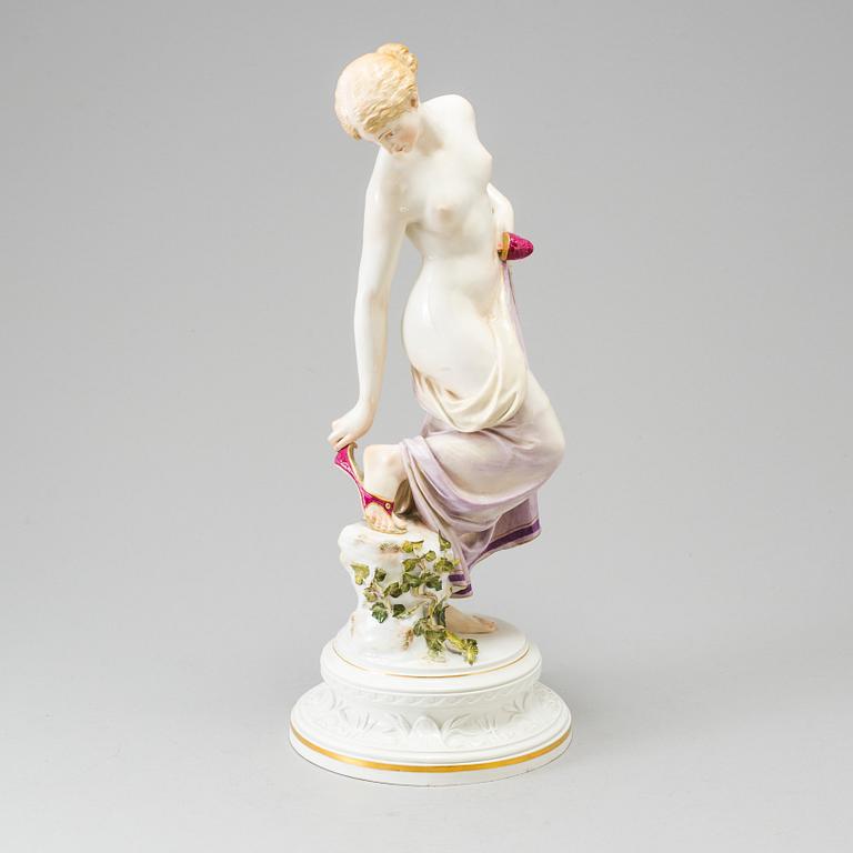 A porcelain figurine, Meissen, ca 1900.