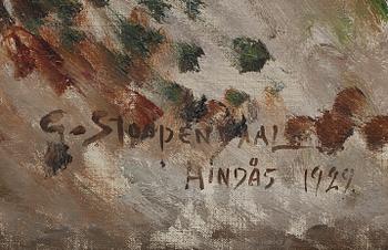 GEORG STOOPENDAAL, olja på duk, signerad och daterad Hindås 1929.