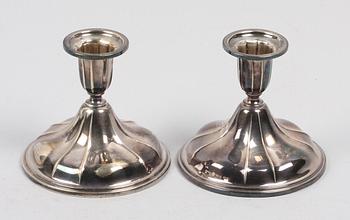 LJUSSTAKAR, ett par, silver, importstämplar.