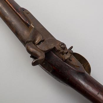 SLAGLÅSGEVÄR, svenskt, m/1845 med bajonett.