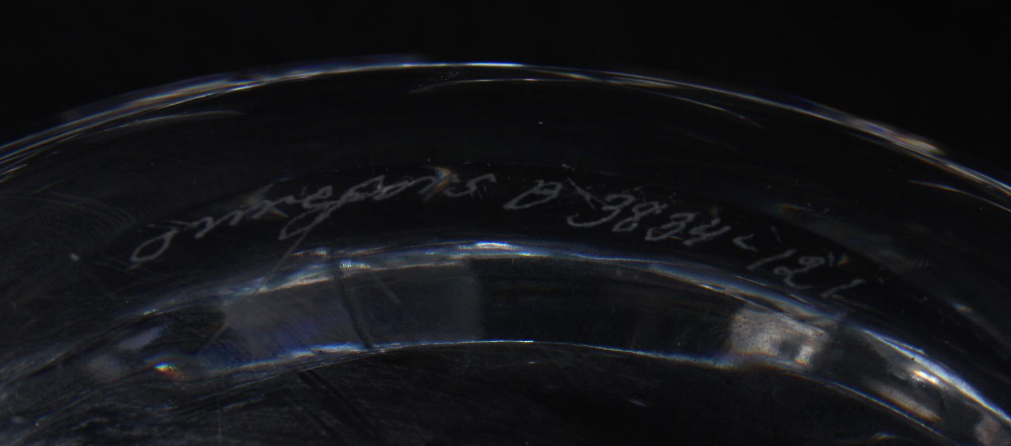 SKÅLAR, kristall, 3 st, Orrefors.