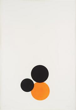 Joel Shapiro, pochoir i färg, 1990. Signerad och numrerad 20/36.