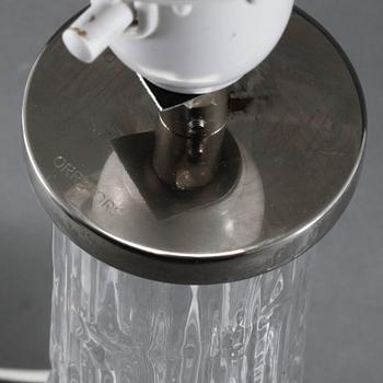 BORDSLAMPOR, ett par, Carl Fagerlund, Orrefors, 1900-talets andra hälft.