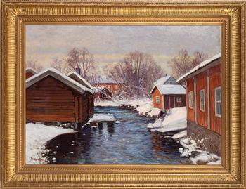 Carl Brandt, oil on canvas, signed.