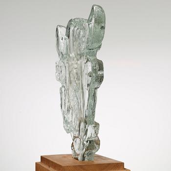 Edvin Öhrström, "Tjurhuvud", Lindshammars glasbruk, 1950-tal.