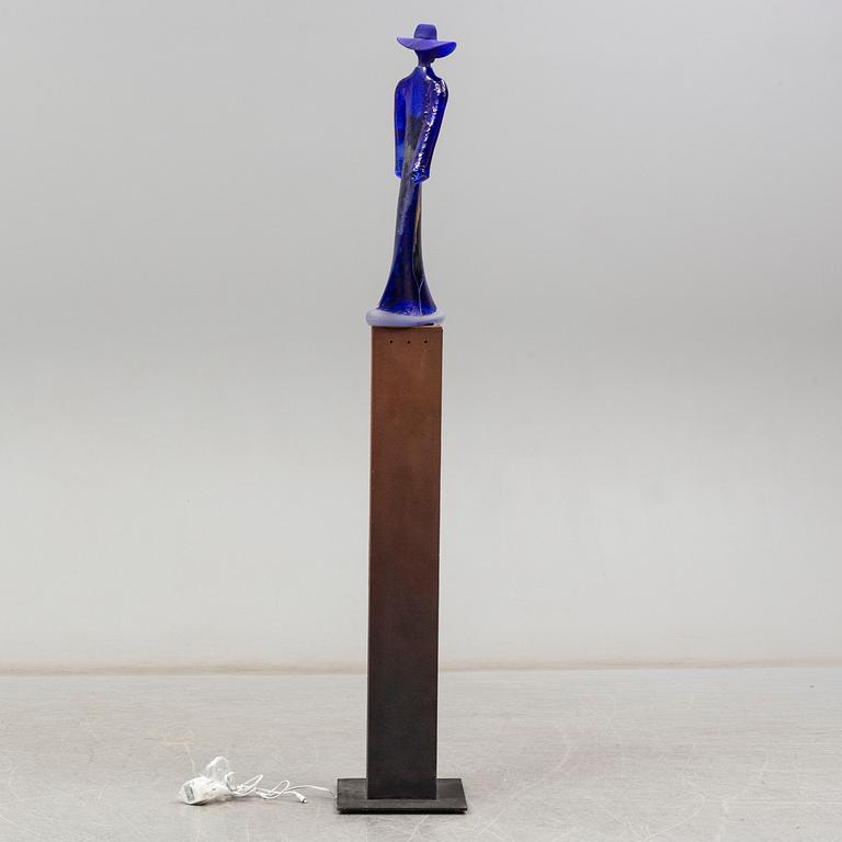 KJELL ENGMAN, skulptur, glas, Kosta Boda, unik.