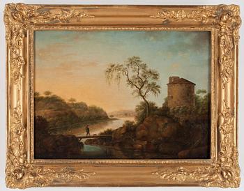 OKÄND KONSTNÄR, olja då duk, ej signerad. 1800-tal.