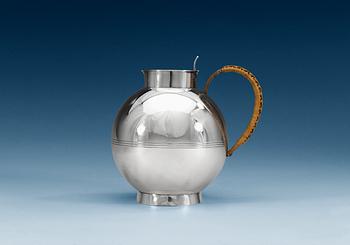 616. A Sylvia Stave silver plated ewer, for C. G. Hallberg, Stockholm 1930's.