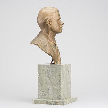 HANS STOLTENBERG-LERCHE,  a bronze bust, Signed and dated 1916 Rome.