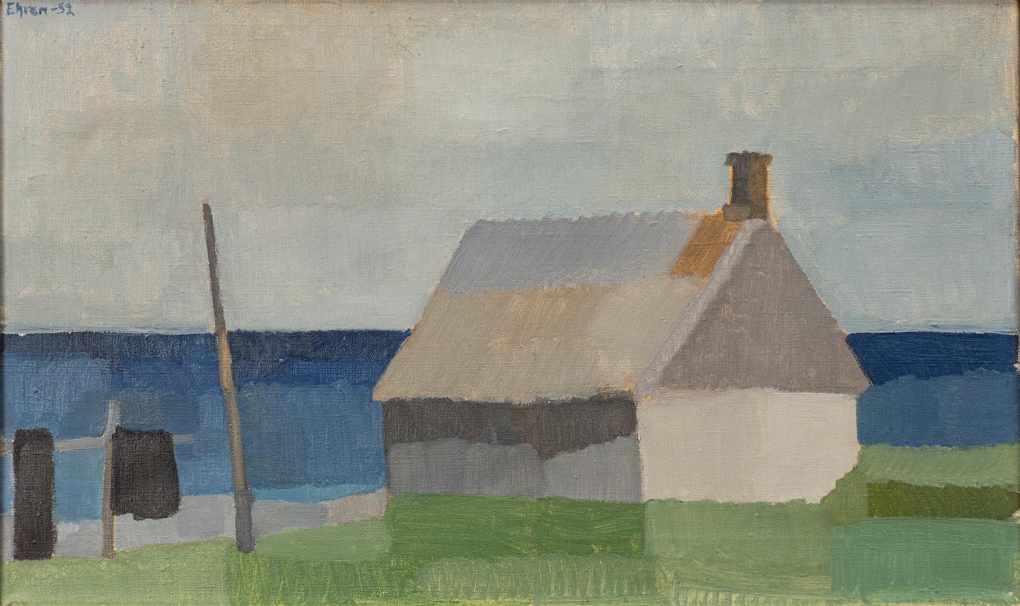 Svenolov Ehrén, Coastal landscape with fishing hut.